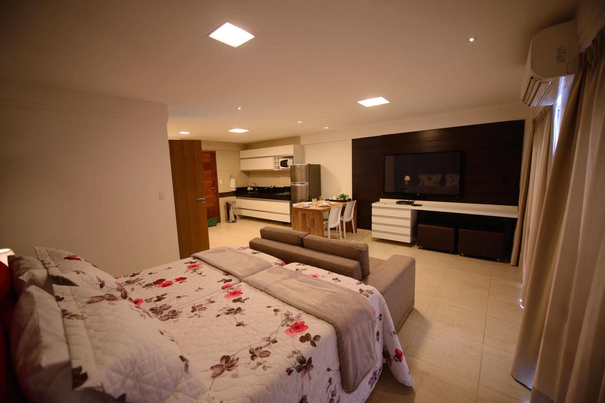 Flat Mar Do Cabo Branco Residence Joao Pessoa Bagian luar foto